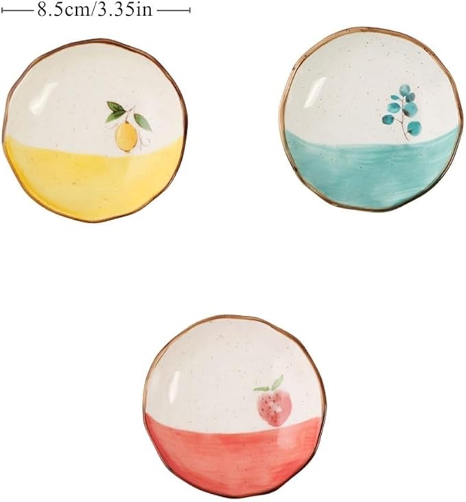 FAREWELL Dipping Bowls Dip Bowl Ceramic Soy Sauce Dishwashing Dish Condiment Soy Sauce Vinegar Sushi Appetizer Plate Or Condiment Appetizer Bowls (Color : B)