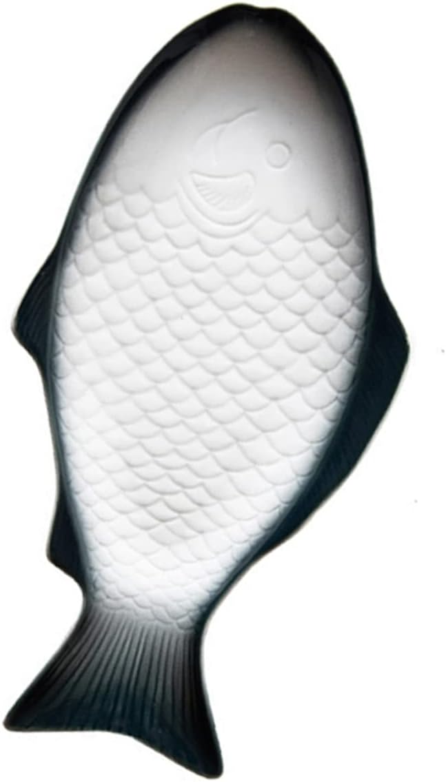 Ceramic Fish Shaped Serving Plate Dark Green Dish for Snacks and Appetizers Unique Design for Home Dinners Parties and Restaurants Eye-catching Tableware