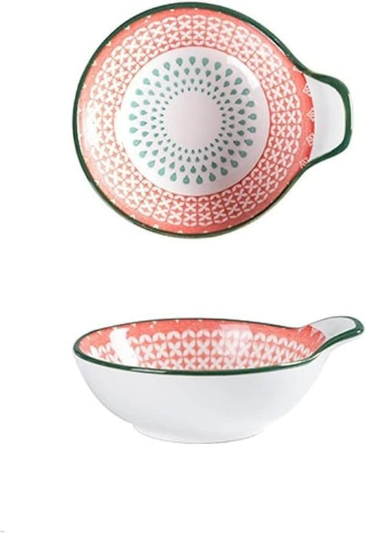 Dipping Dish Dip Bowls Ceramic Snack Bowl Sauce Catering Small Dishes Hotel Restaurant Soy Sauce And Vinegar Dishes Creative Tableware Dip/Dip Bowl Appetizer Plate Seasoning Dish (Color : D)