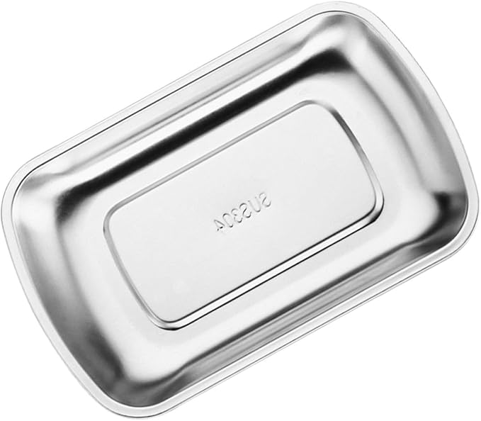 ARTIBETTER Stainless Steel Rectangle Food Tray Large 304 Steel Snack Holder Roast Meat Plate Pastry Serving Tray for Dining Table and Barbecue Use
