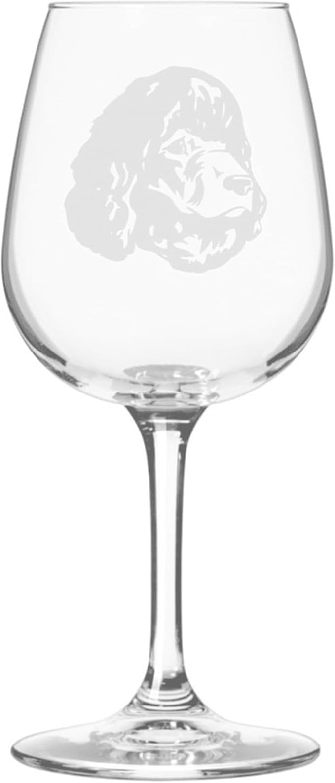 Irish Water Spaniel Dog Personalized Custom Themed Etched 12.75oz Wine Glass