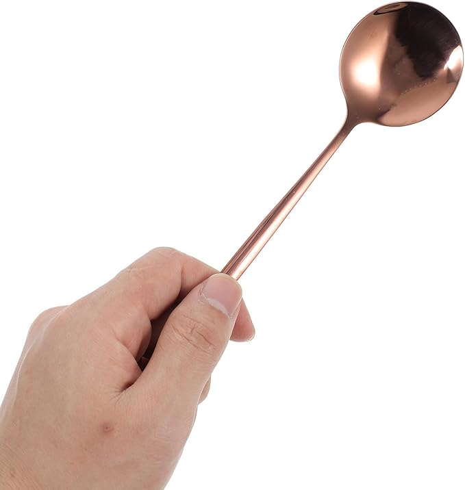 Zerodeko 24pcs Stainless Steel Flatware Set Rose Gold Plated Steak Fork Spoon Cutter Tea Spoon Black Box Serving Utensil Set for Parties and Western Dinnerware