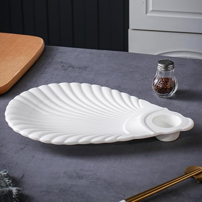 Appetizer Plates White Special-Shaped Ceramic Restaurant Hotel Cold Dish Sushi Fruit Salad Kitchen Snack Plate Tableware Cheap Plates(A)