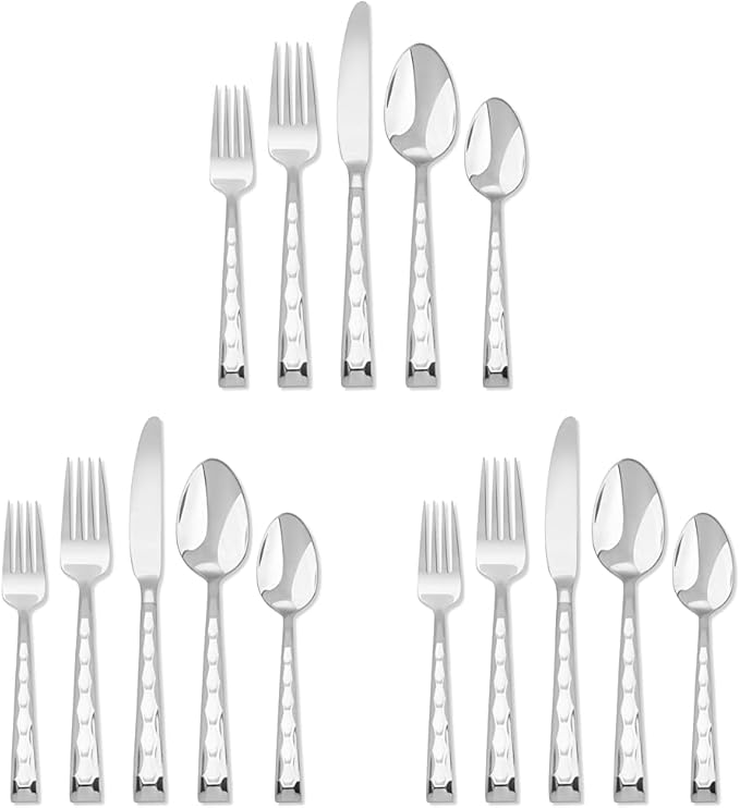 Hampton Forge Hampton Signature – Carnival – 20 Piece Flatware Set, Service for 4 (Pack of 3)