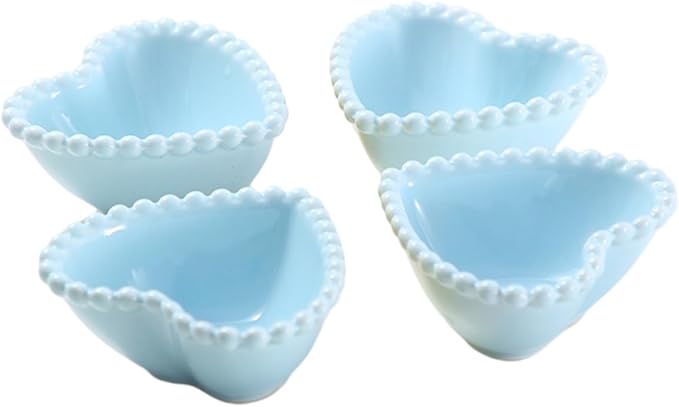 4pcs Candy Dish for Desk Creative Sauce Plate Small Simple Styled Dish Dishwasher Safe Ceramic Plates Random Color