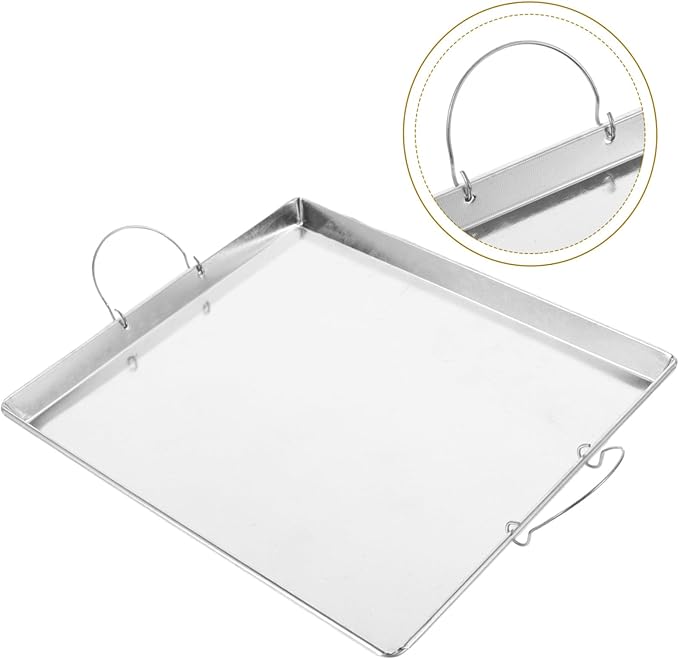 Zerodeko Metal Serving Tray for Vermicelli Steaming Dish for Home Kitchens Restaurants and Hotels Easy to Clean with Smooth Surface Authentic Guangdong