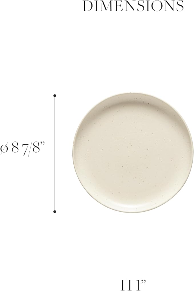 Casafina Ceramic Stoneware 12-Piece Place Setting Service for 4, Pacifica Collection, Salt White | Microwave & Dishwasher Safe Dinnerware Set | Food Safe Glazing | Restaurant Quality Tableware
