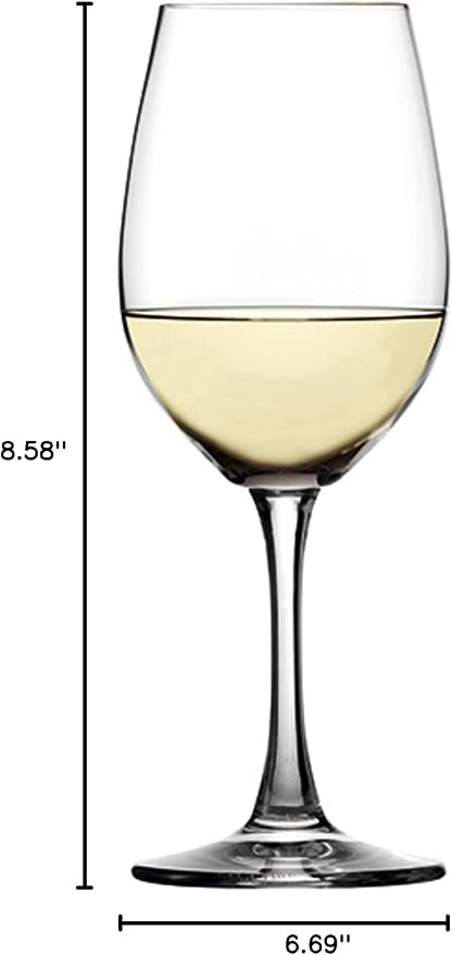 Spiegelau Wine Lovers White Wine Glasses Gift Set, Stylish Crystal Drinking Glasses, Elegant Stemmed Glassware for Home Bar, Wedding Gifts, Birthday Gifts, Hosting Essentials, 12 oz, Set of 4