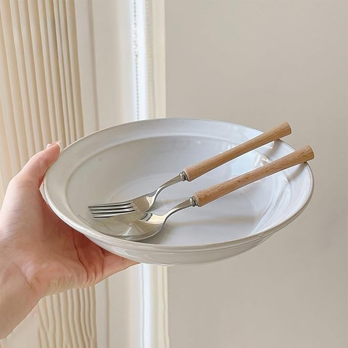 Dessert Plates Simple Style Ceramic Dinner Plate Cold Dish Main Dessert Fruit Home Restaurant Dinner Tableware