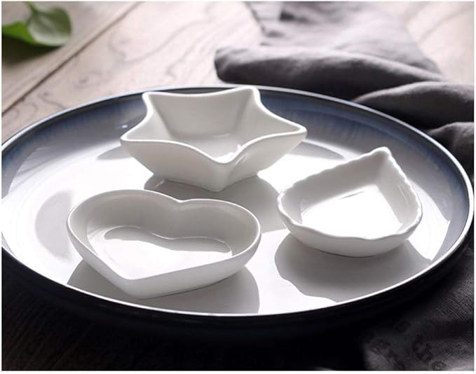 fruit dishCreative Japanese Dishes Ceramic Plate Household Dip Dish Cute-heart dish