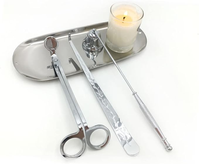 Nordic Style Jewelry Storage Serving Tray Large Silver Trinket Holder Metal Snack Dish