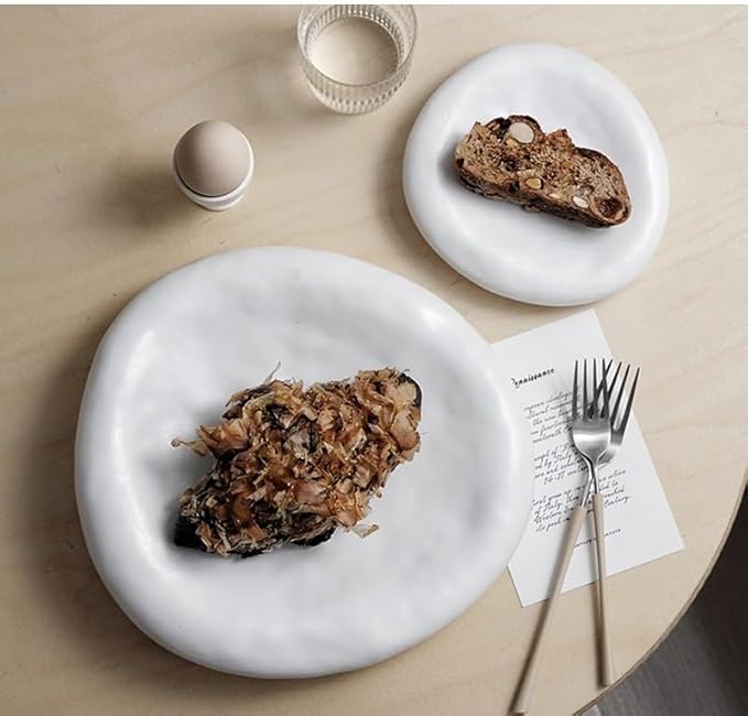 Appetizer Plates Ceramic Bread Plate Sushi Steak Plate Creative Home Tableware Snack Dessert Plate Dinner Plate Cheap Plates(A)