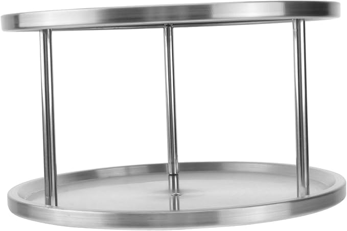 Wakauto Stainless Steel Food Serving Plate Silver Snack and Dessert Platter Seafood Tray for Home Use Easy to Clean Multi Purpose Fruit and Appetizer Display