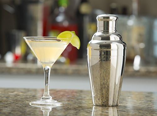 TableCraft 3-Piece Stainless Steel Cocktail Shaker, 24-Ounce