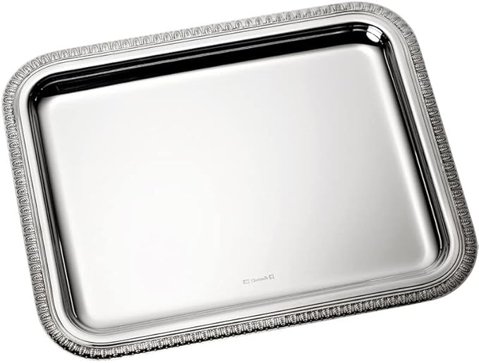 Christofle Malmaison Silver-Plated Medium Tray #4200720