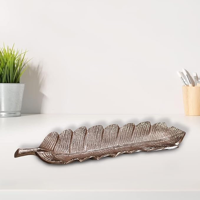 BBH Home's Handmade Bronze Novelty Shaped Aluminium Tray 15.78 x 3.74 x 1.18 AMBBVK033AB2020