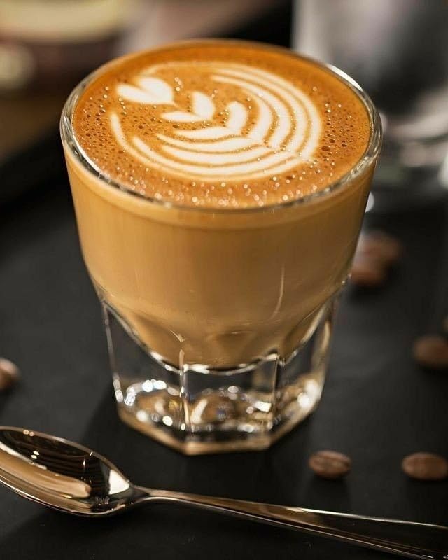 Necessia Heat-Treated Tempered Rim Cortado/Espresso/Gibraltar Glasses, Set of 4, 4.5 oz