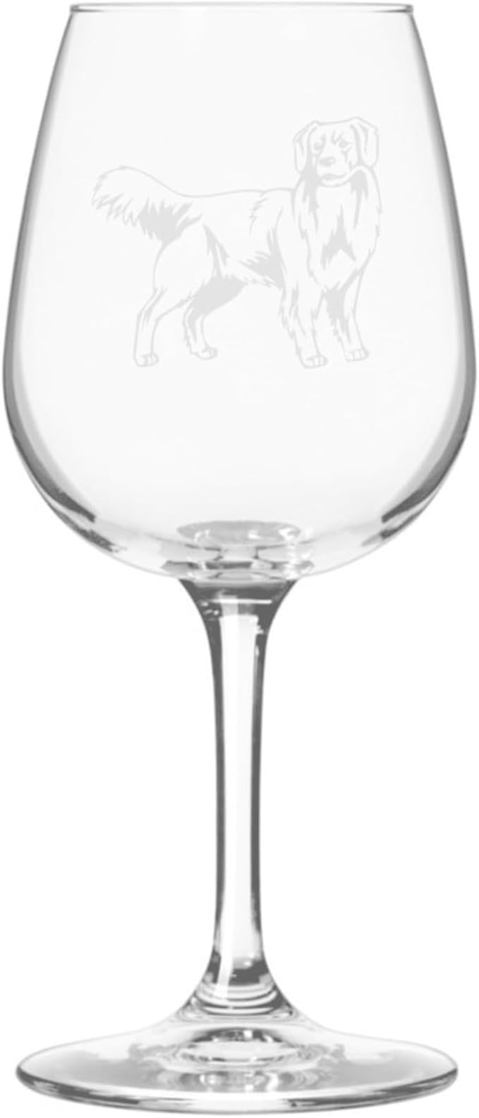Nova Scotia Duck Tolling Retriever (Toller) Dog Themed Etched 12.75oz Wine Glass
