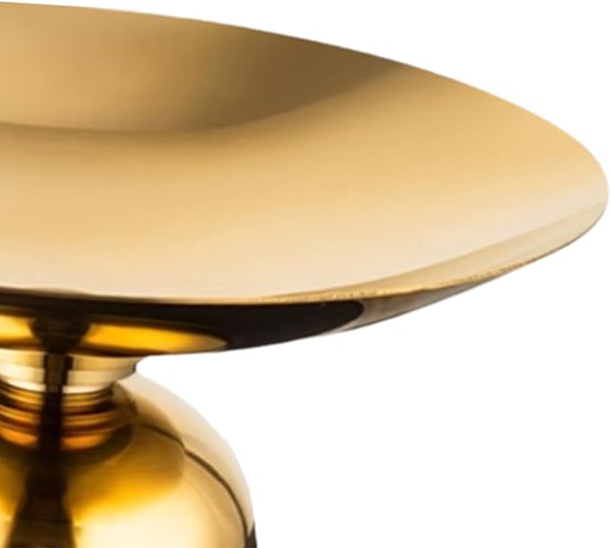 Multi-Function Storage Tray for Serving Plate and Fruit Home and Restaurant, Gold
