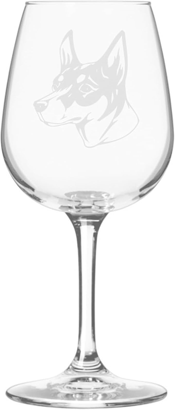 Miniature Fox Terrier Dog Personalized Custom Themed Etched 12.75oz Wine Glass