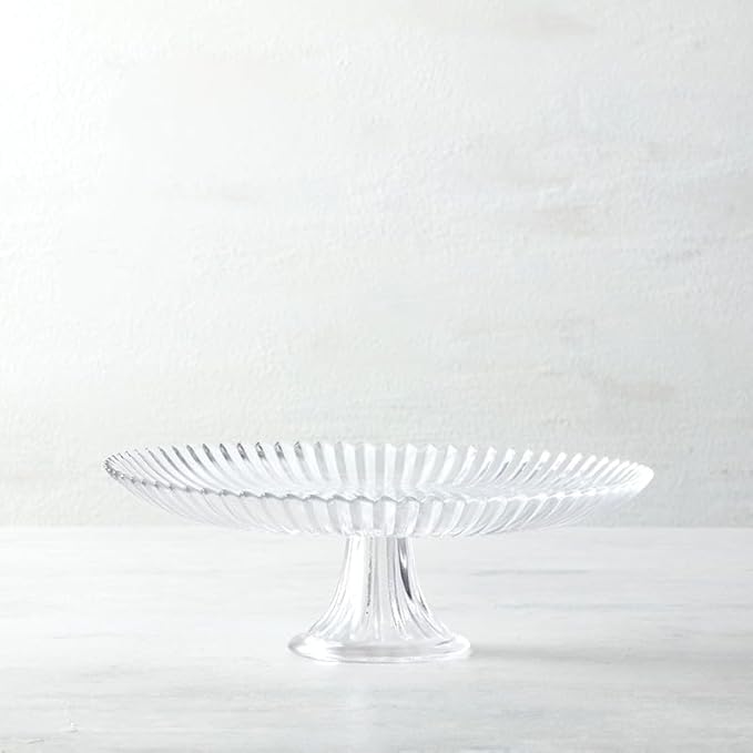 Fortessa Archie Serveware, Large Cake Stand, 13", Clear