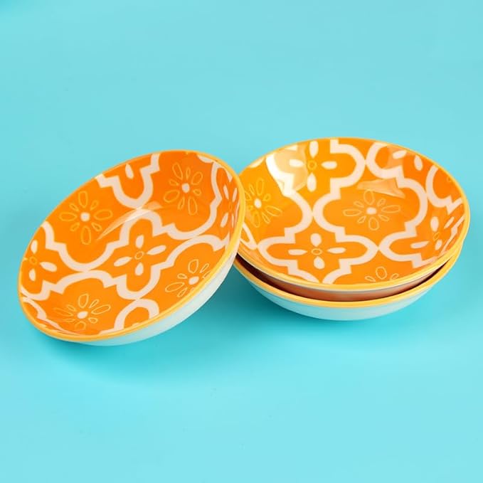 10Pcs Ceramic Seasoning Dishes Set - Bohemian Style Sauce Plates for Home, Kitchen, Restaurant, Sushi Bar, Party & Outdoor Use