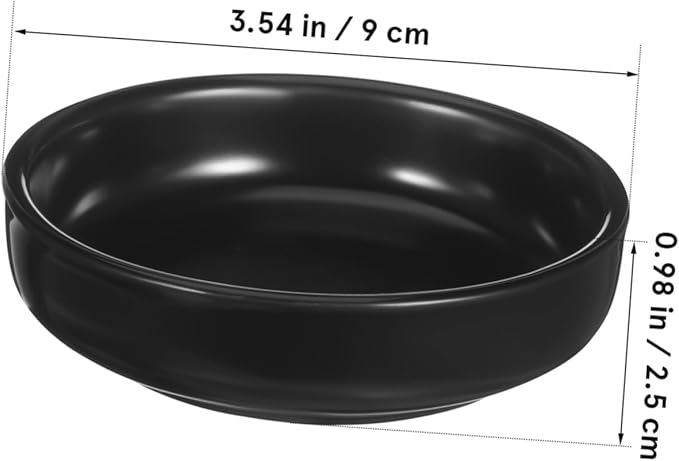 Alipis 6pcs Japanese Ceramic Dipping Dishes Multi-use Sauce Plates for Sushi Appetizers Condiments Non-stick Tableware for Easy Cleaning Maintenance