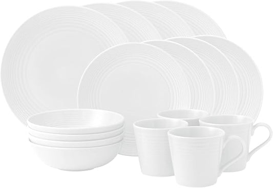 Royal Doulton Exclusively for Gordon Ramsay Maze White 16-Piece Dinnerware Set