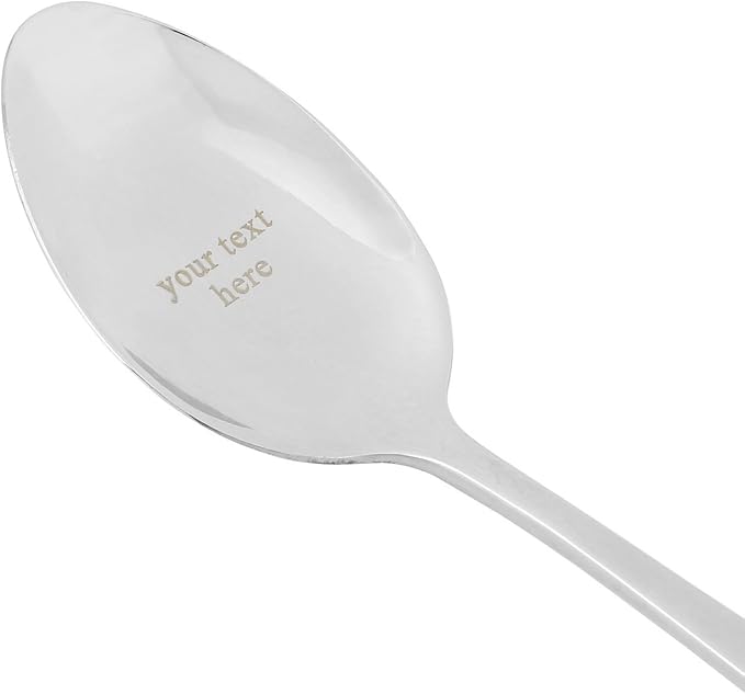 Personalized Flatware Set, Yoption Stainless Steel Customized Engraved Spoon and Fork Kit with Gift Box, Unique Lover Gift (Customized Spoon & Fork, 1)