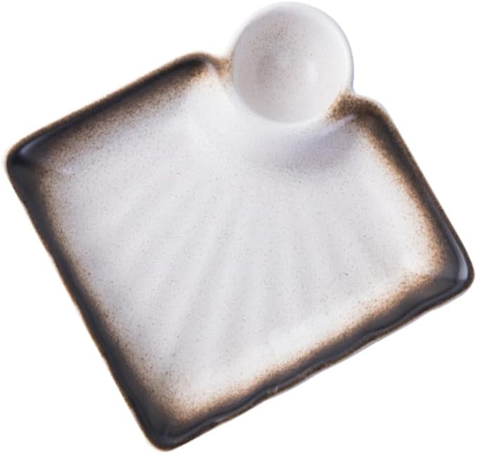 PRETYZOOM Ceramics Sauce Dish Dipping Bowl Seasoning Bowl Appetizer Plate Vinegar Dish