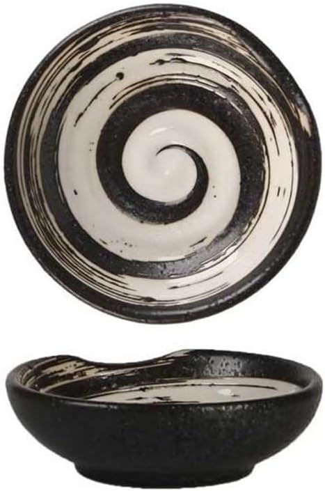 Appetizer Plates Snack Bowls,Ceramic Dipping Bowls, Small Spice Bowl,Dishes Sauce Dishes for Sushi,Sauce,Snack and Soy for Condiment