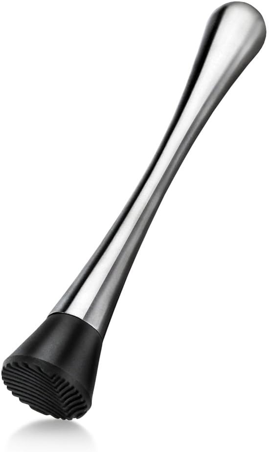 New Star Foodservice 42948 Stainless Steel Cocktail Muddler, 7.75-Inch