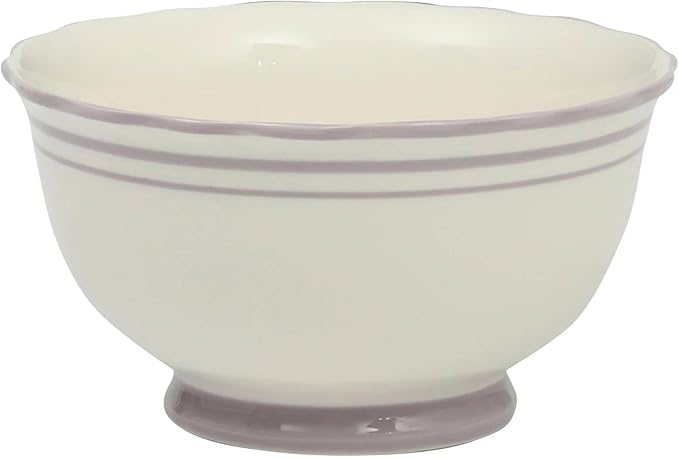 12-Piece Ceramic Dinnerware Set – 4 Dinner Plates, 4 Salad Plates, 4 Bowls, Purple and White Modern Tableware, Dishwasher & Microwave Safe (Iris)