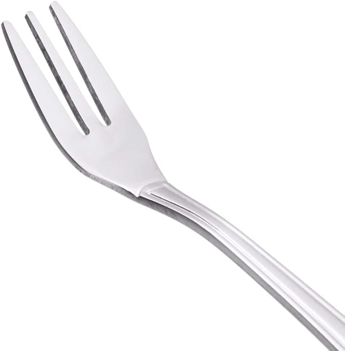 Soro Essentials- Stainless Steel Seashell Oyster Fork Set of 24- Serving Utensils Serving Flatware Cutlery Kitchen Tableware Buffet Serving Utensils for Home Kitchen and Restaurant