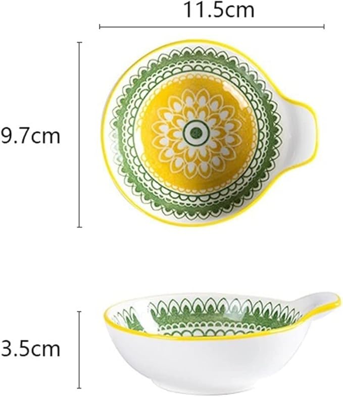 Dipping Dish Dip Bowls Ceramic Snack Bowl Sauce Catering Small Dishes Hotel Restaurant Soy Sauce And Vinegar Dishes Creative Tableware Dip/Dip Bowl Appetizer Plate Seasoning Dish (Color : 1)