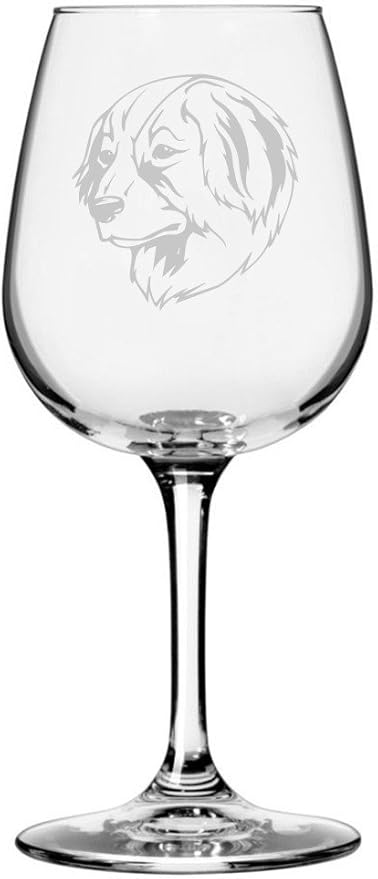 Etched Laser Art Tornjak Personalized Dog Themed Etched 12.75oz Wine Glass Custom Dog Breed Wine Glasses, Ideal for Pet Lovers Personalized Gift