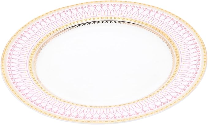 Happyyami European Style Multi-Function Serving Plate 10-Inch Household Steak Plate for Desserts and Appetizers Sturdy Ceramic Food Tray for Parties and Everyday Use