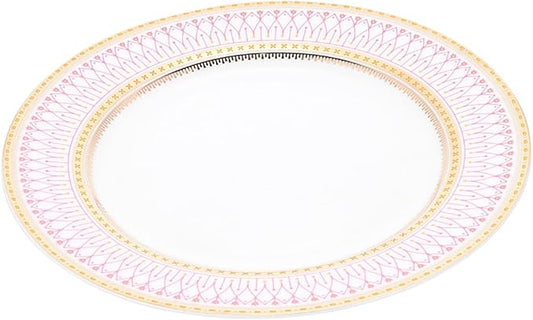 Happyyami European Style Multi-Function Serving Plate 10-Inch Household Steak Plate for Desserts and Appetizers Sturdy Ceramic Food Tray for Parties and Everyday Use
