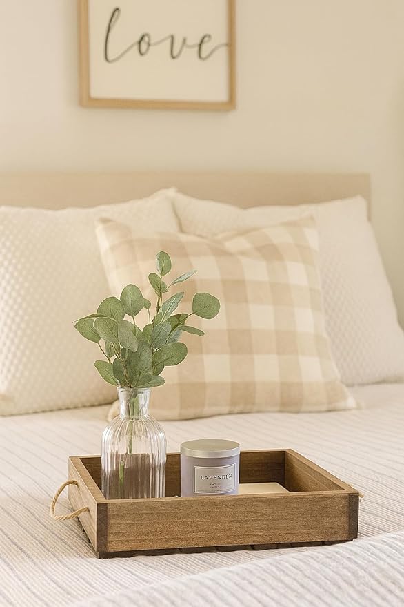 Antique Style Wooden Serving Tray