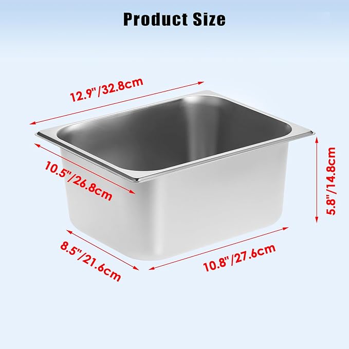 OwnMy 2PCS Ice Buckets for Freezer, Stainless Steel Ice Bucket for Parties, Metal Ice Cubes Bin Storage Container for Freezer, Large Wine Beer Drink Cooling Buckets for Beverage Cocktails Champagne
