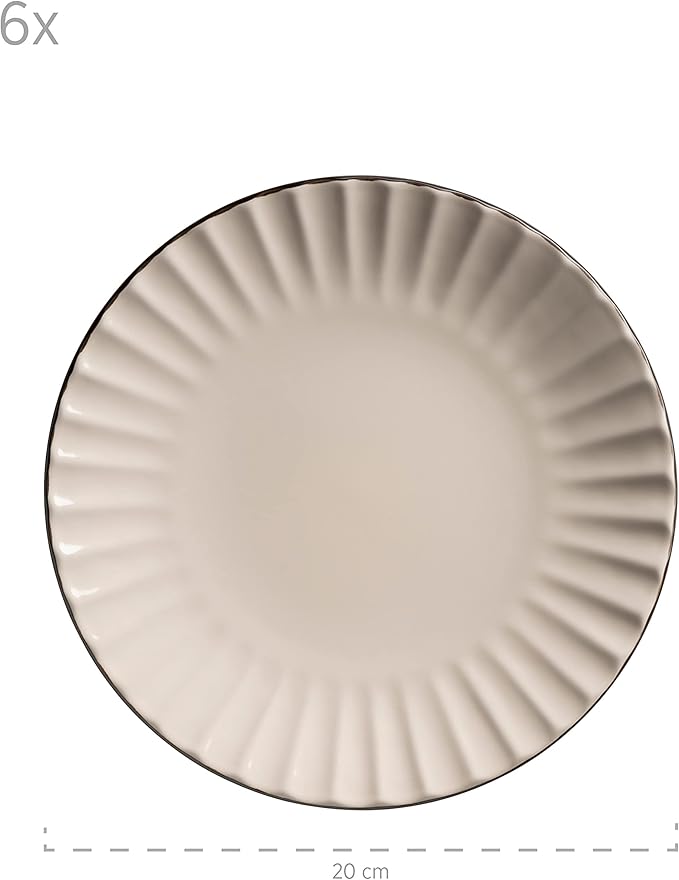Mäser Osita Stoneware Coffee Set, Cream