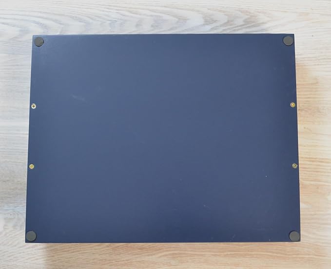 Decorative Tray with Polished Gold Metal Handles, Living Room Bathroom Coffee Bar Organizer Modern Tray for Decorative Accent Tray for Storage and Display (Sea Blue)