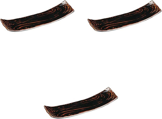 Setomonohonpo Candy Caramel Flowing Water Type Appetizer Plate, Set of 3, 9.2 x 2.5 x 1.3 inches (23.4 x 6.4 x 3.3 cm) | Appetizer Plate, Porcelain
