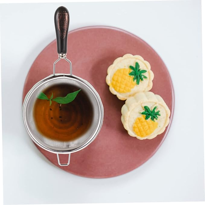 Stainless Steel Tea Filter for Loose Tea - Fine Mesh Strainer Basket for Home and Office Use Heat Resistant Residue Strainer for Smooth Brewing