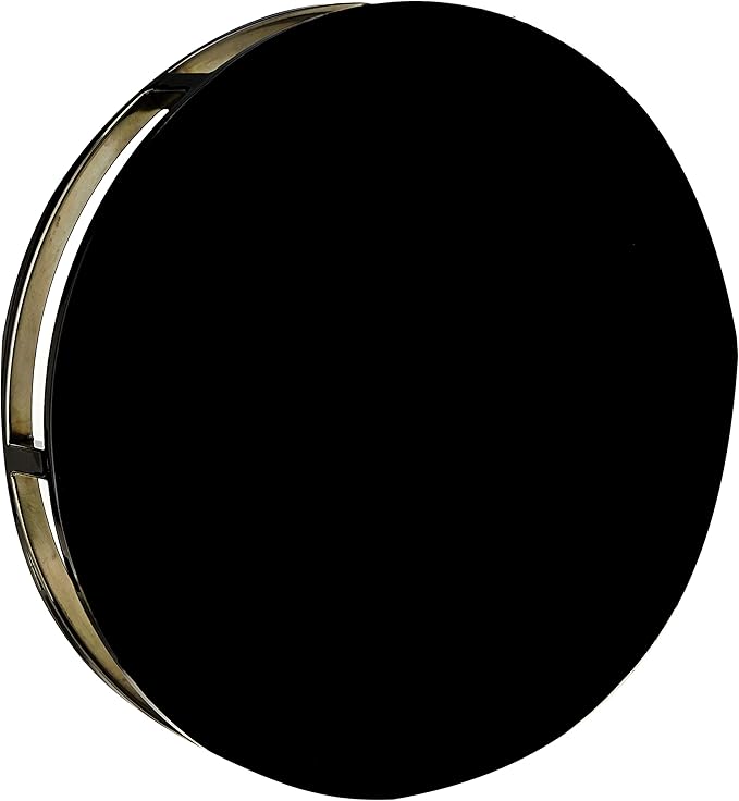 Elegance Beam Round Mirror Tray,10.75"