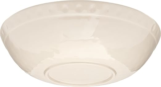 Carlisle FoodService Products Mingle Reusable Plastic Bowl Cereal Bowl with Pottery Style for Home and Restaurant, Melamine, 32 Ounces, Smoke