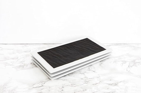 Kona Rectangular Appetizer Plate, 10 in, Lava Textured Reactive