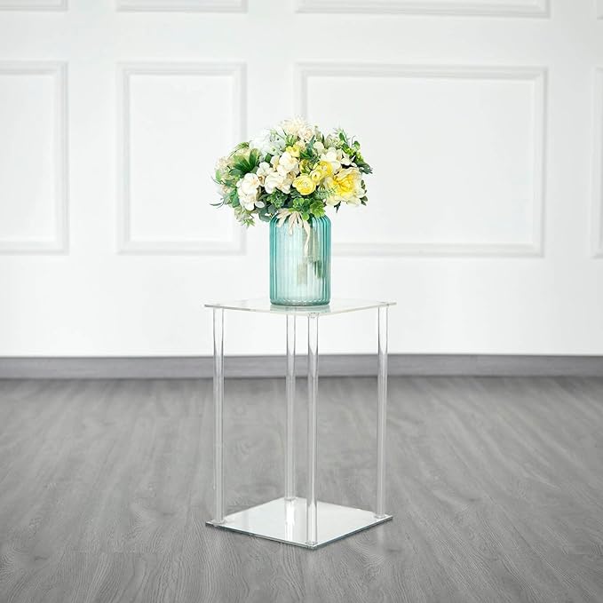 Efavormart 16" Clear Acrylic Flower Stand, Decorative Vase Table Centerpiece
