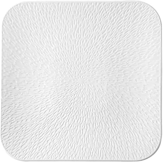SONGCHAO Party Supplies Creative Square Steak Plate Home Restaurant Western Food Plate Dessert Tray Kitchen Ceramic Plate Snack Plate Party Plates (Color : B, Size : 8.5inch)