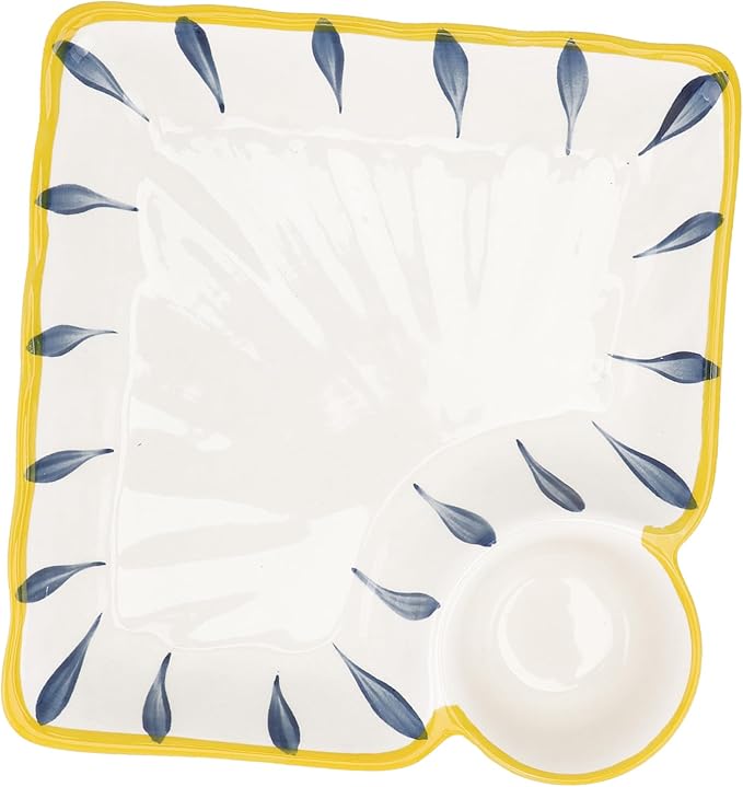 ABOOFAN Meal Plate Ceramic Plate Dipping Dish Platter for Serving Food Home Restaurant
